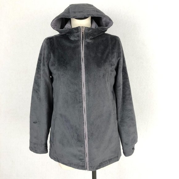 Free Country Women's Size Small Light Grey Reversible Full Zip Hooded Jacket - Picture 6 of 14